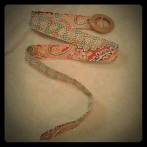 Vera Bradley 2-in-1 Belt, 45.5", Floral, Like New